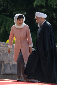 استقبال رسمی از رئیس جمهوری کره جنوبی 